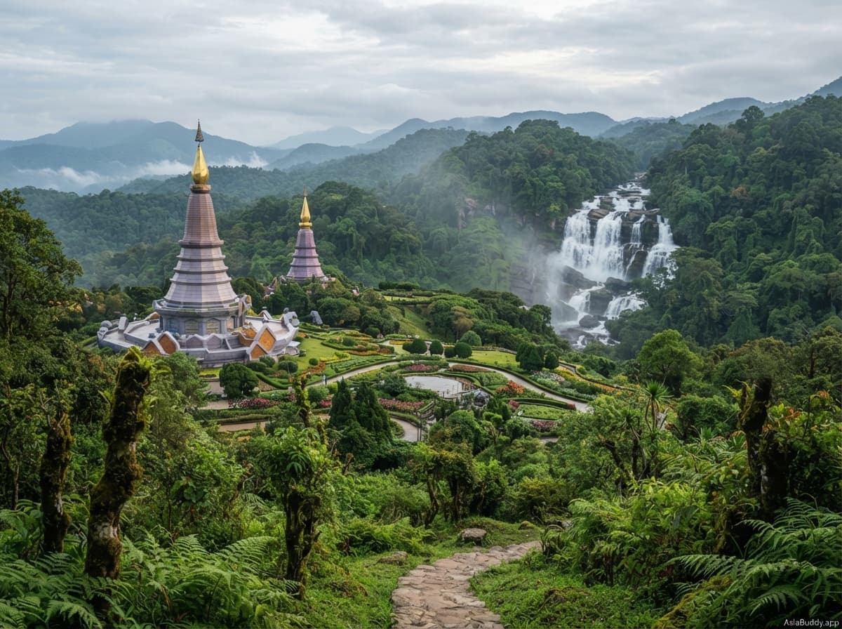 Chiang Mai to Doi Inthanon National Park Highlights Day Tour