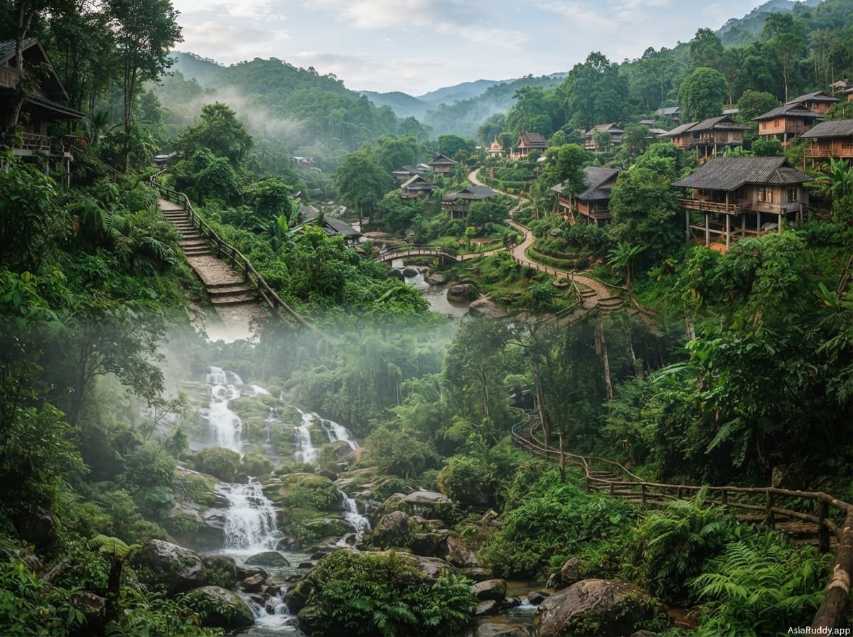 Chiang Mai to Mae Kampong Nature & Village Day Escape