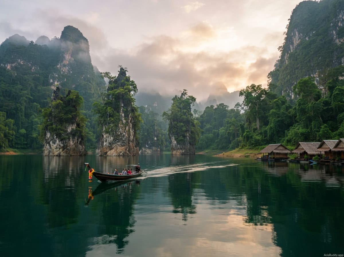 Khao Sok & Cheow Lan Lake Jungle and Floating Bungalow Adventure